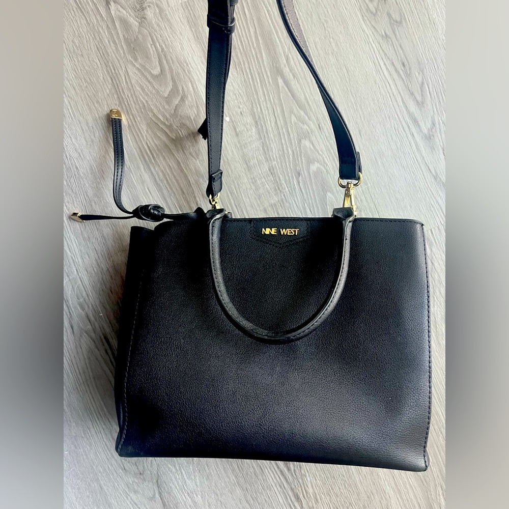 Nine West Black Satchel Purse